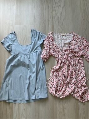 Lot of 2 adorable mini skater dresses medium